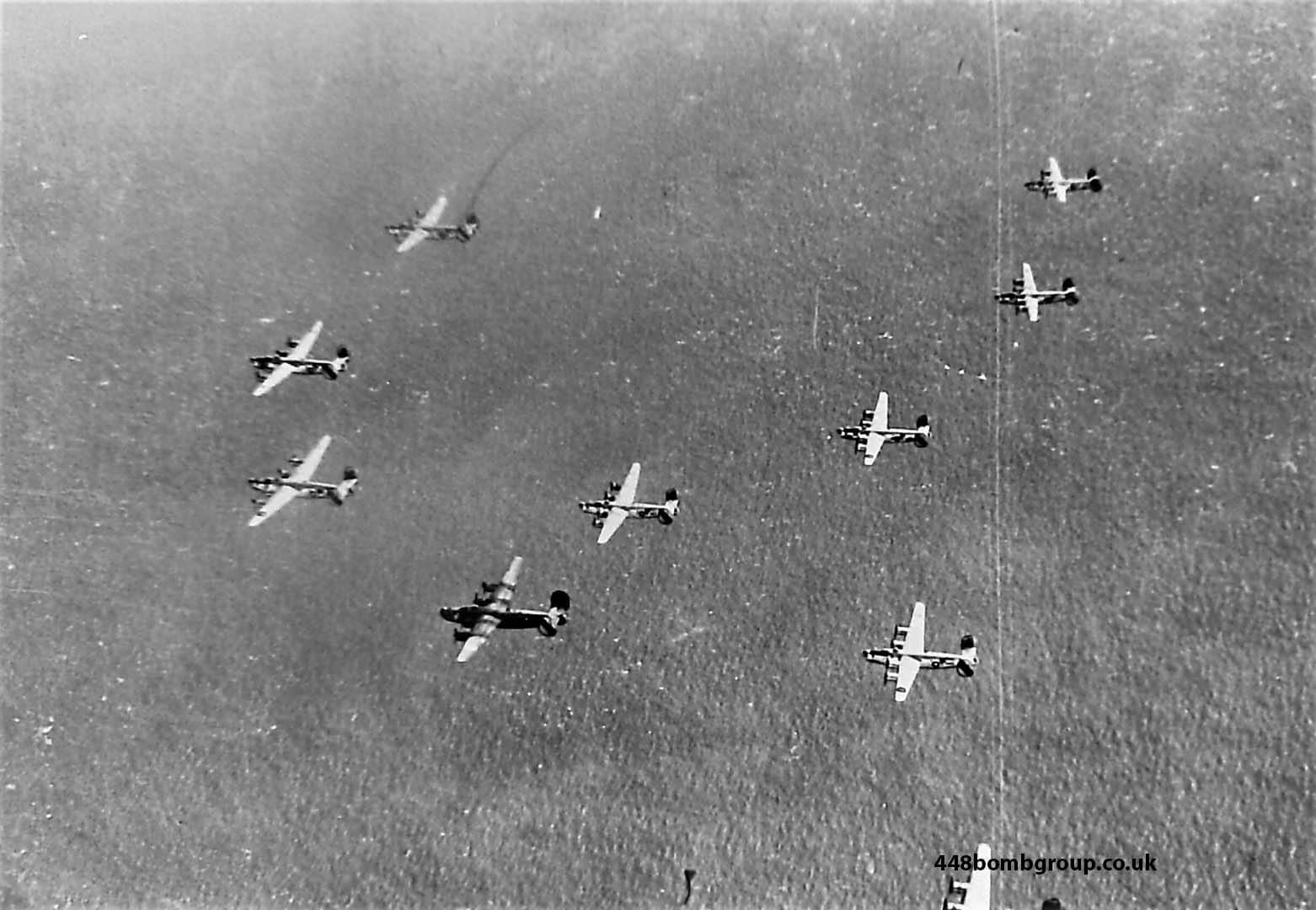 B-24 Liberators in formation